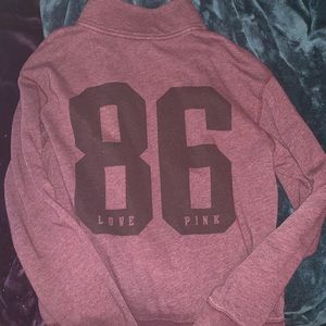 VS Pink half zip